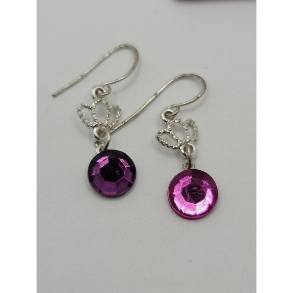 Purple Earrings Pierced Lot of Three - Picture 4 of 8